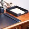 Dacasso Navy Blue Bonded Leather Letter Tray AG-5001 - alternate 7